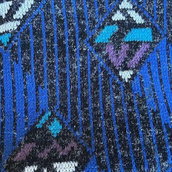 Men’s beautiful vintage ZEPPELIN sweater Size large grandpa oversized 80’s - Picture 3 of 7